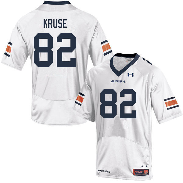 Men's Auburn Tigers #82 Jake Kruse White 2022 College Stitched Football Jersey